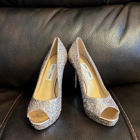 Jimmy choo glitter sparkle heel pumps heels - Picture 3 of 8